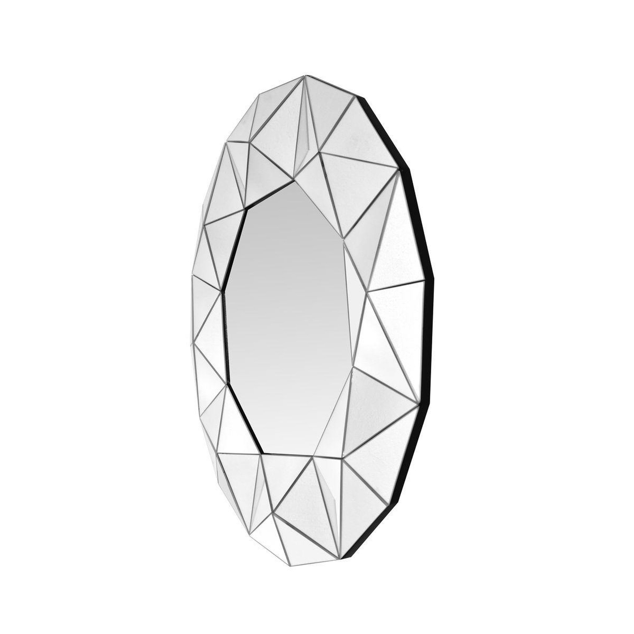 Voir la diapositive 4 : Paris Prix Miroir mural design  vulcanus  70cm argent