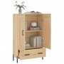Voir la diapositive 4 : VIDAXL Buffet haut chene sonoma 69,5x31x115 cm bois d'ingenierie
