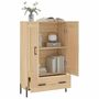 Voir la diapositive 4 : VIDAXL Buffet haut chene sonoma 69,5x31x115 cm bois d'ingenierie