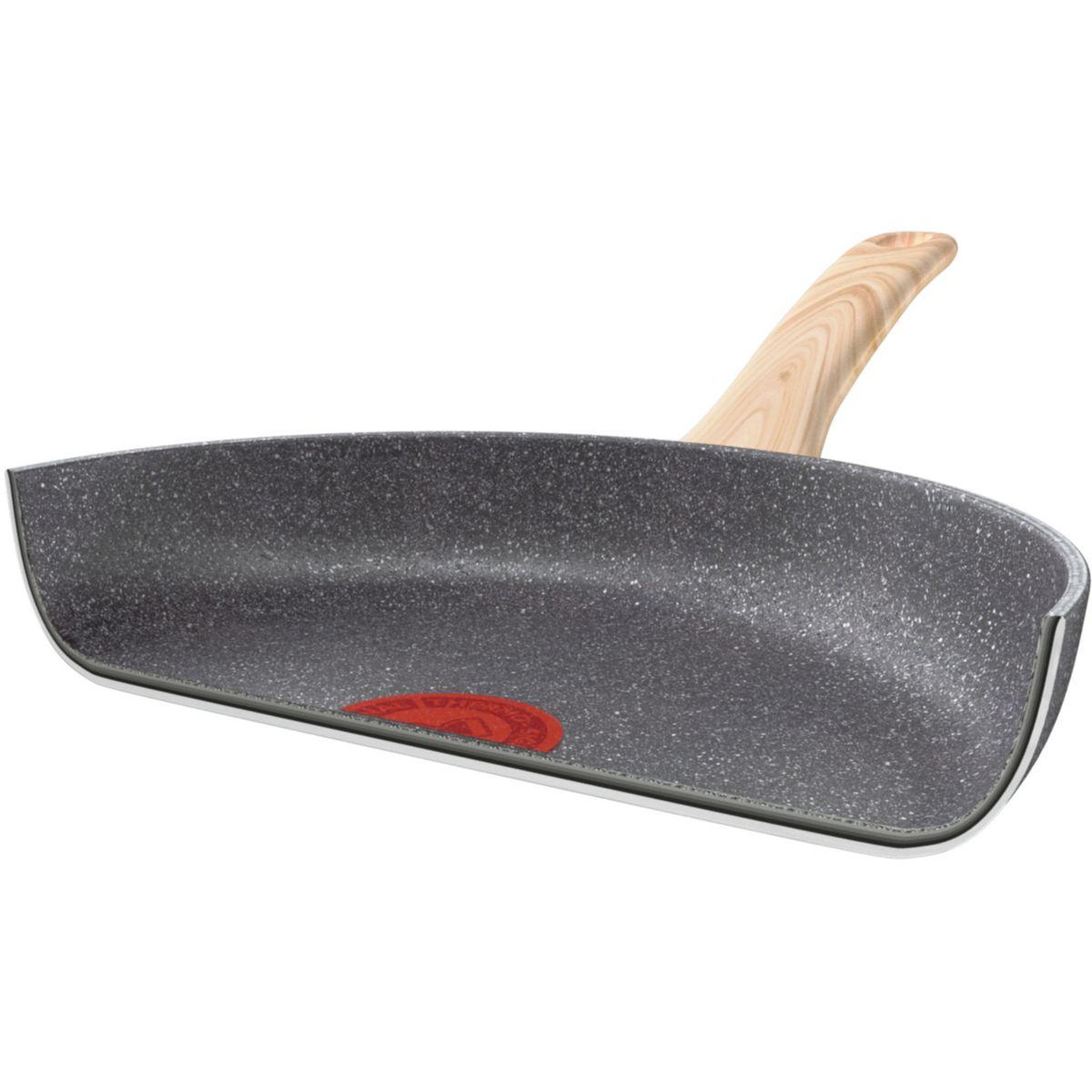 Voir la diapositive 5 : TEFAL Poêle Natural Force 24 cm gris moucheté