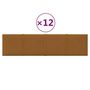 Voir la diapositive 2 : VIDAXL Panneaux muraux 12 pcs Marron 60x15 cm Velours 1,08 m^2
