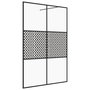 Voir la diapositive 2 : VIDAXL Paroi de douche avec verre ESG transparent 140x195 cm Noir