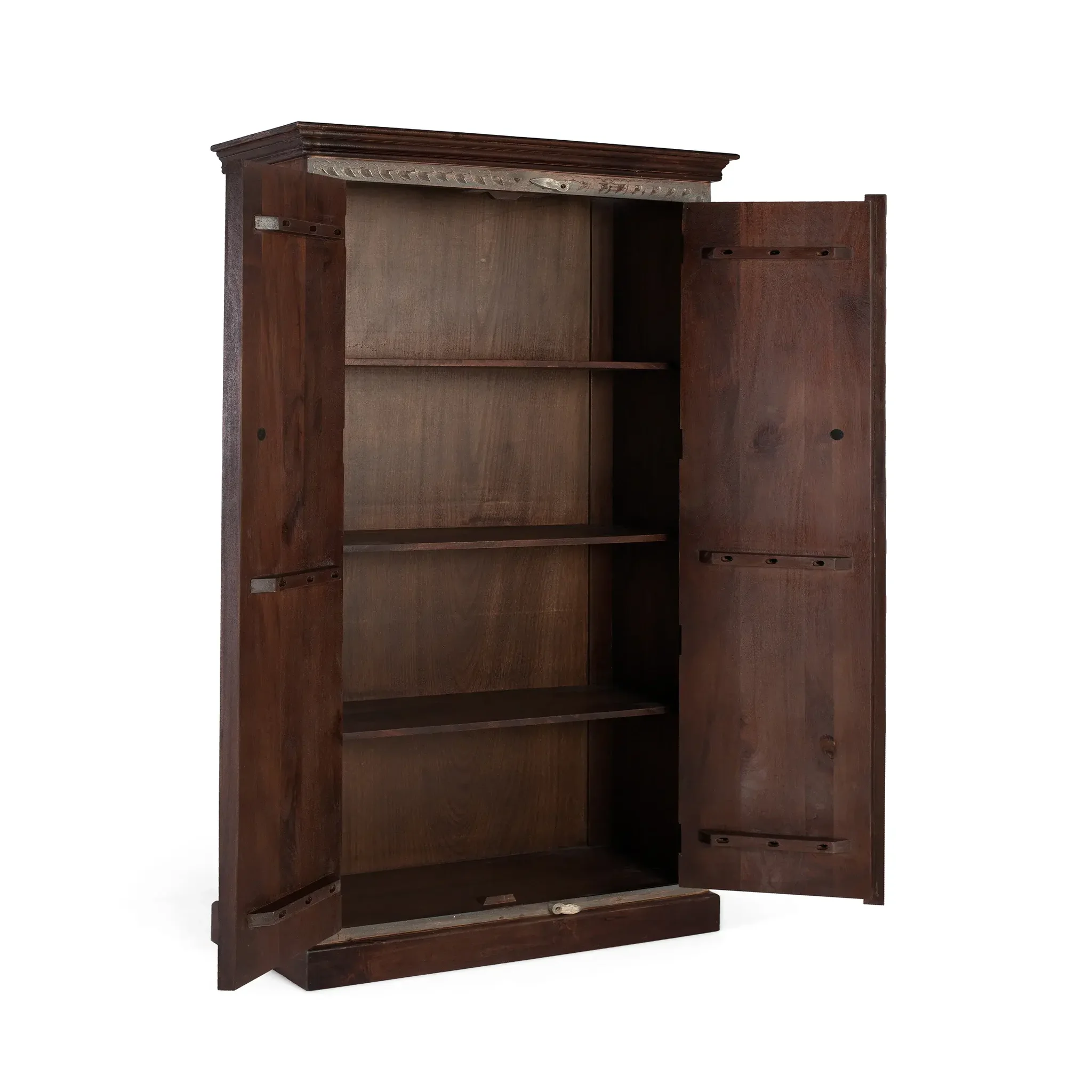 Voir la diapositive 2 : GINER Y COLOMER SL Armoire en bois de manguier 90cm style rustique vintage