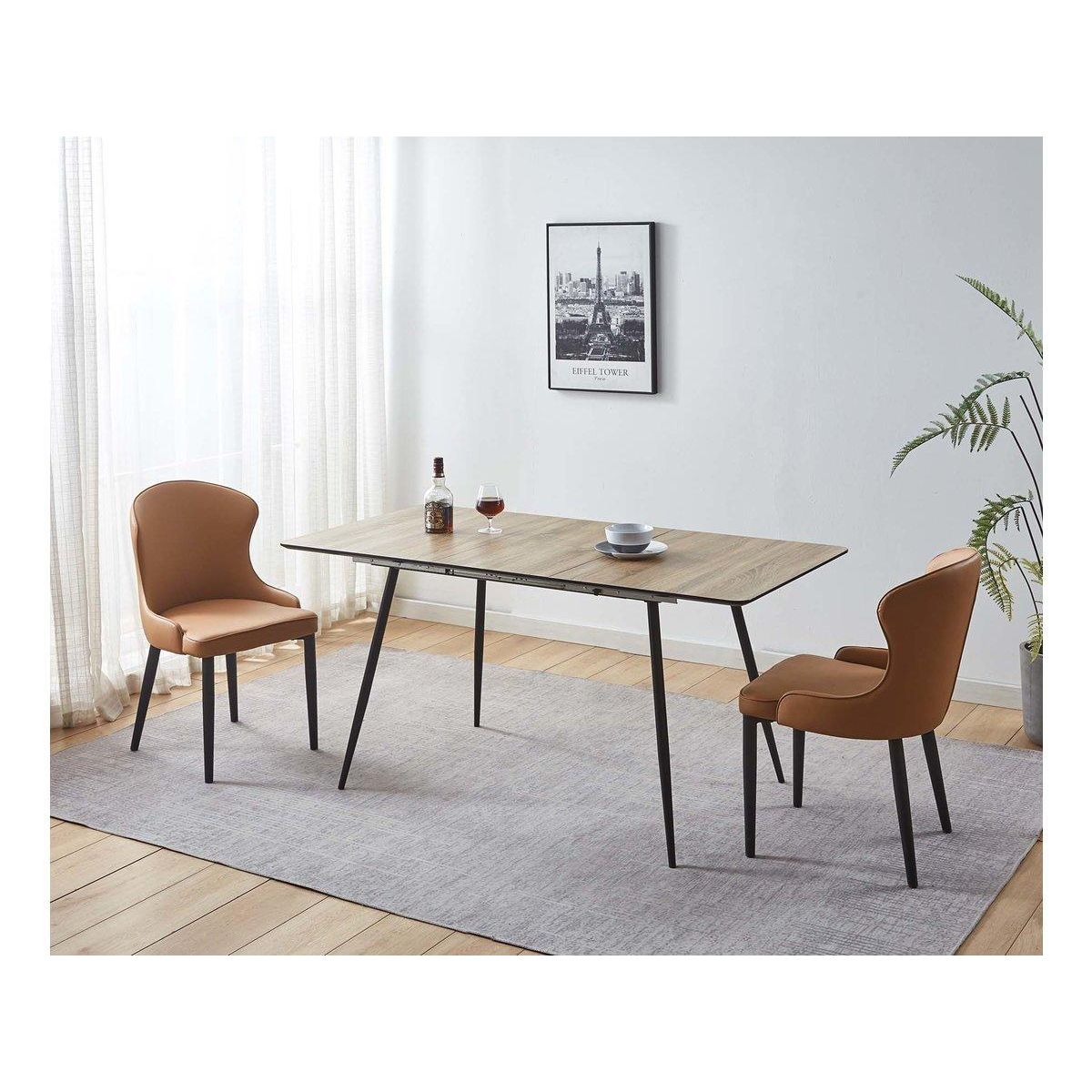 Habitat et Jardin Lot de 2 Chaises  Tina  - Marron