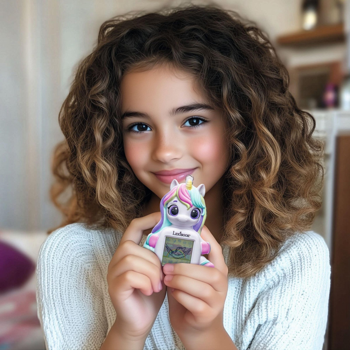 Lexibook Console My Best-E® Licorne avec écran LCD et porte-clés