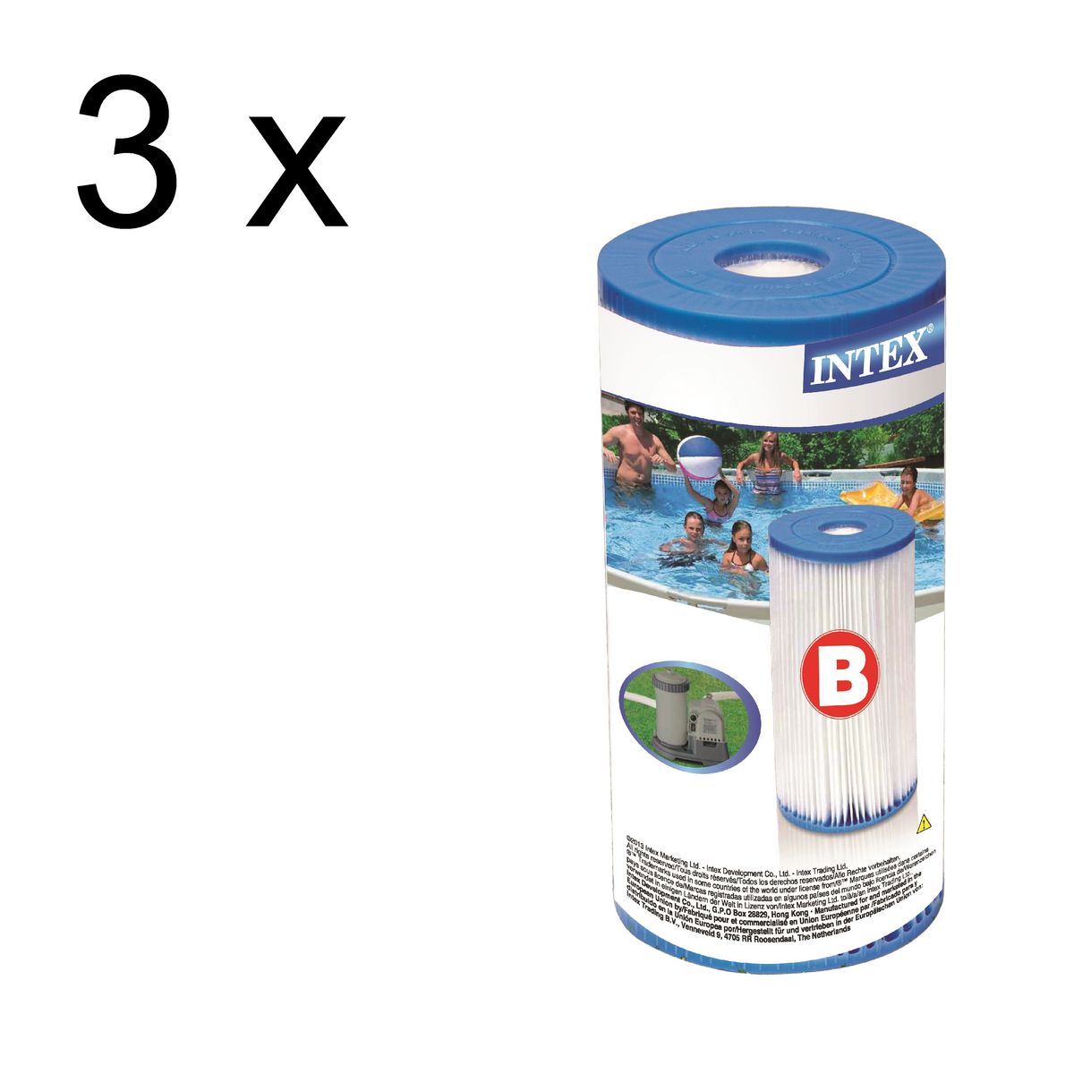 INTEX Lot de 3 cartouches Type B