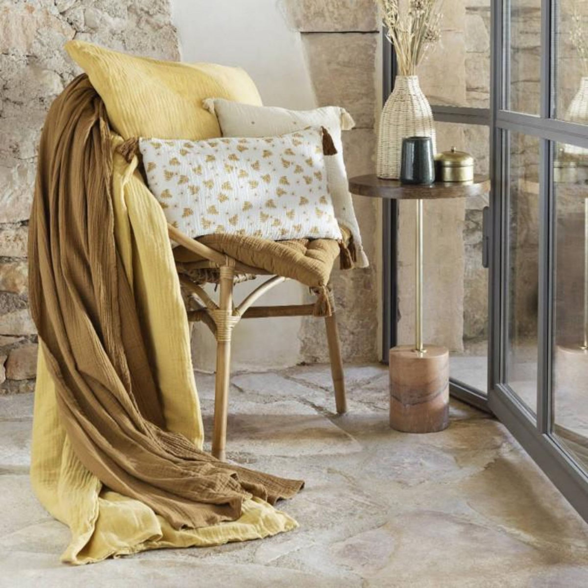 ATMOSPHERA Coussin Déco  Sophie  30x50cm Cannelle