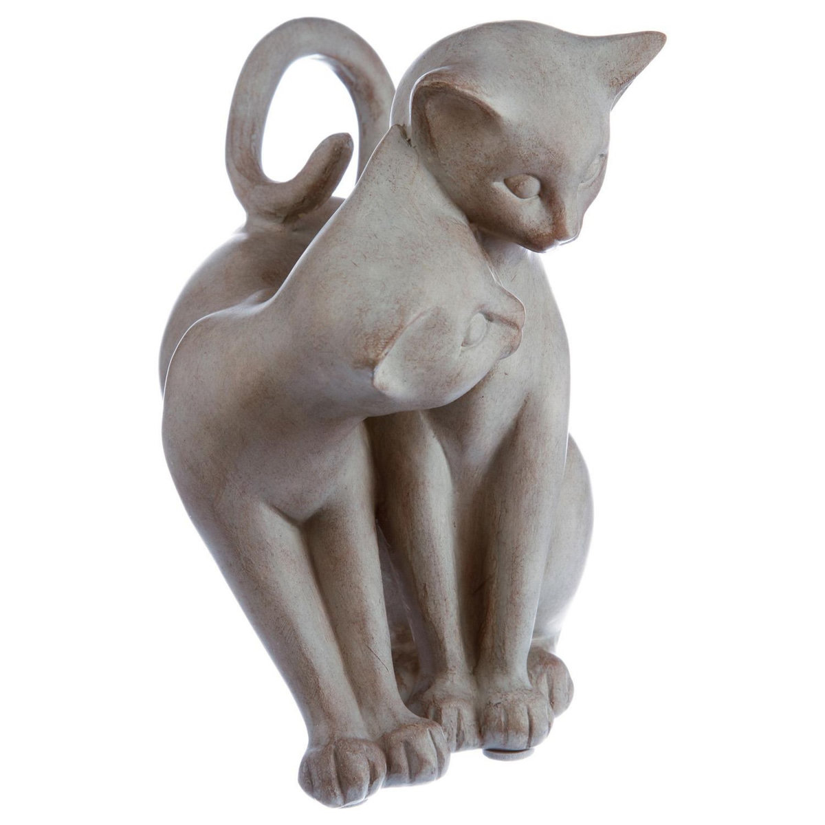 ATMOSPHERA Statuette Chat - Résine - Chat enlacé