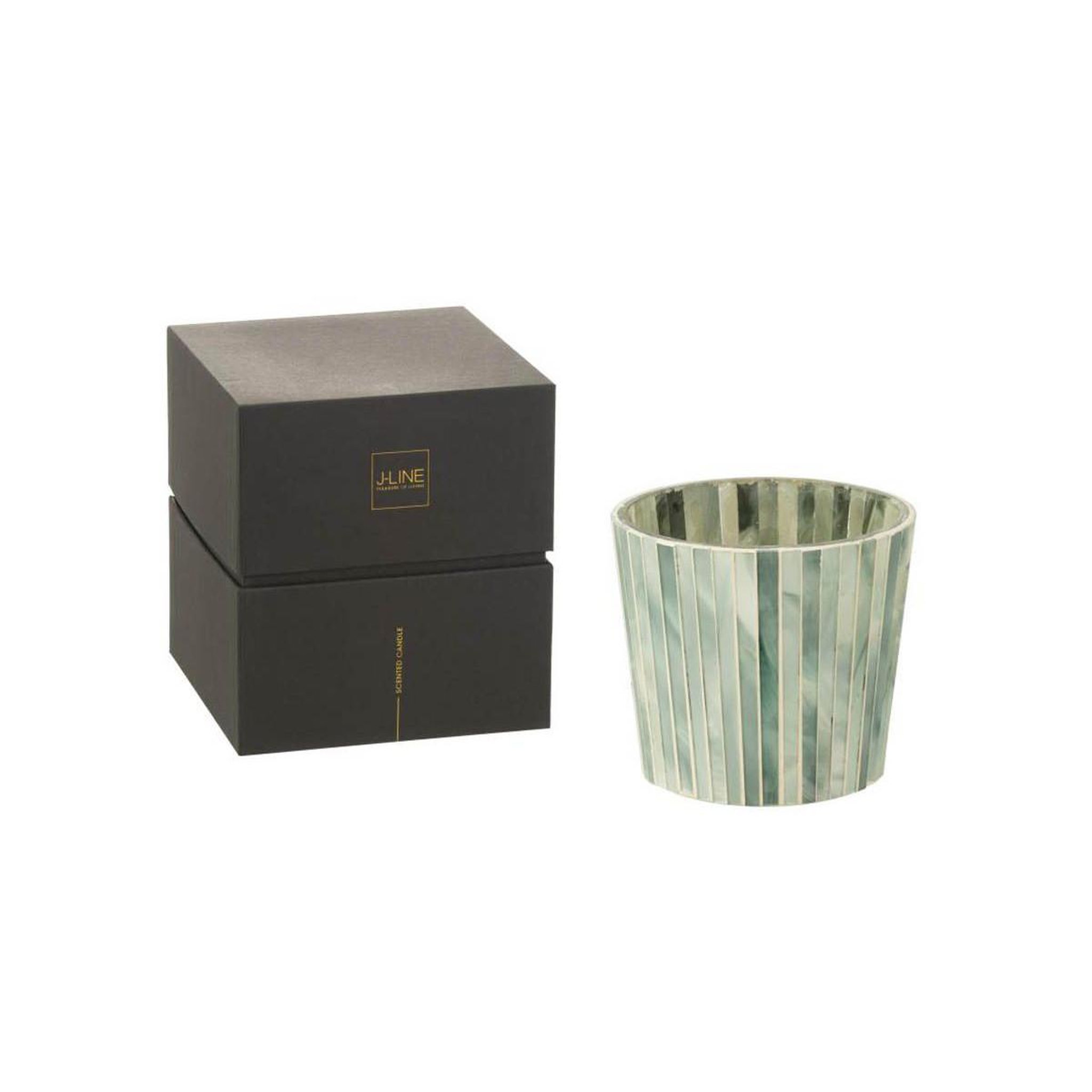 Voir la diapositive 2 : J-LINE Bougie parfumée  noa  11cm seaside bliss