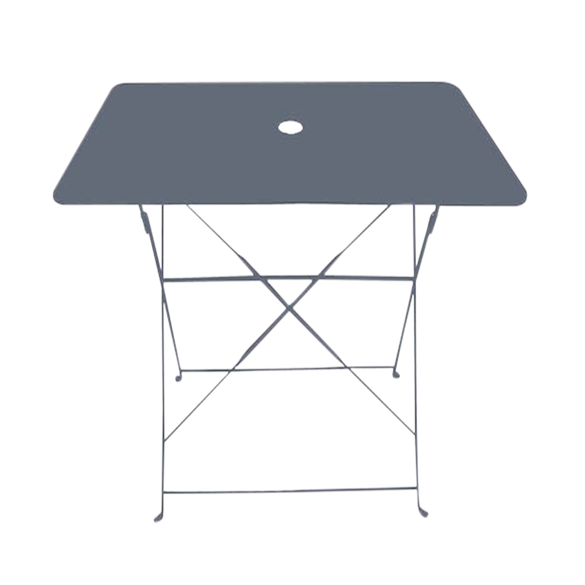 Chalet & jardin Table rectangulaire d'extérieur pliante Bistro en acier - Gris