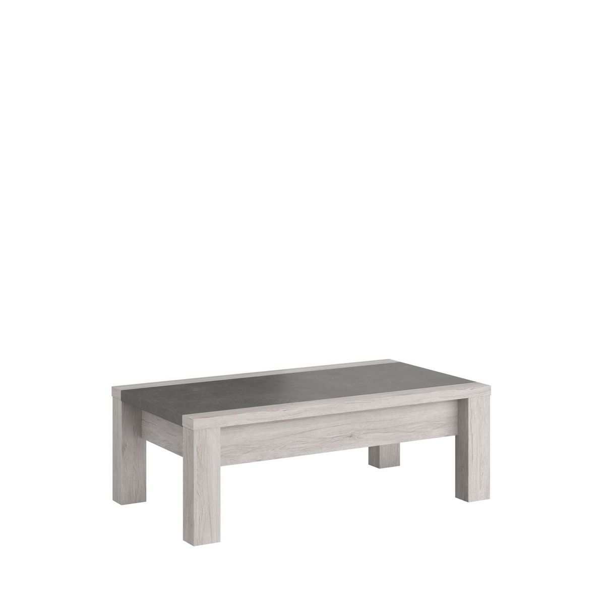 Table basse avec plateau coulissant L116 x H41 x P66cm MEL