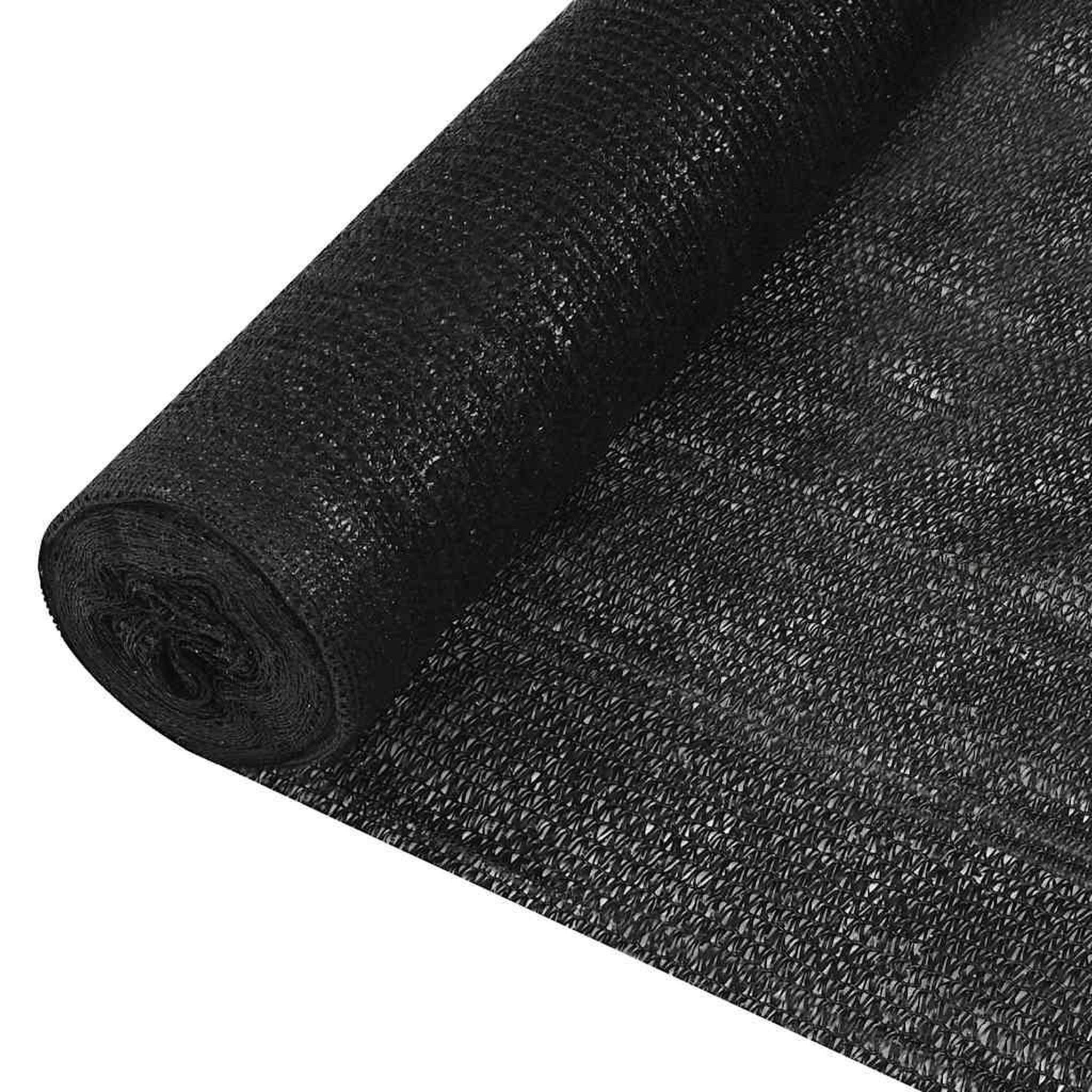 VIDAXL Filet brise-vue noir 3,6x10 m pehd 195 g/m^2