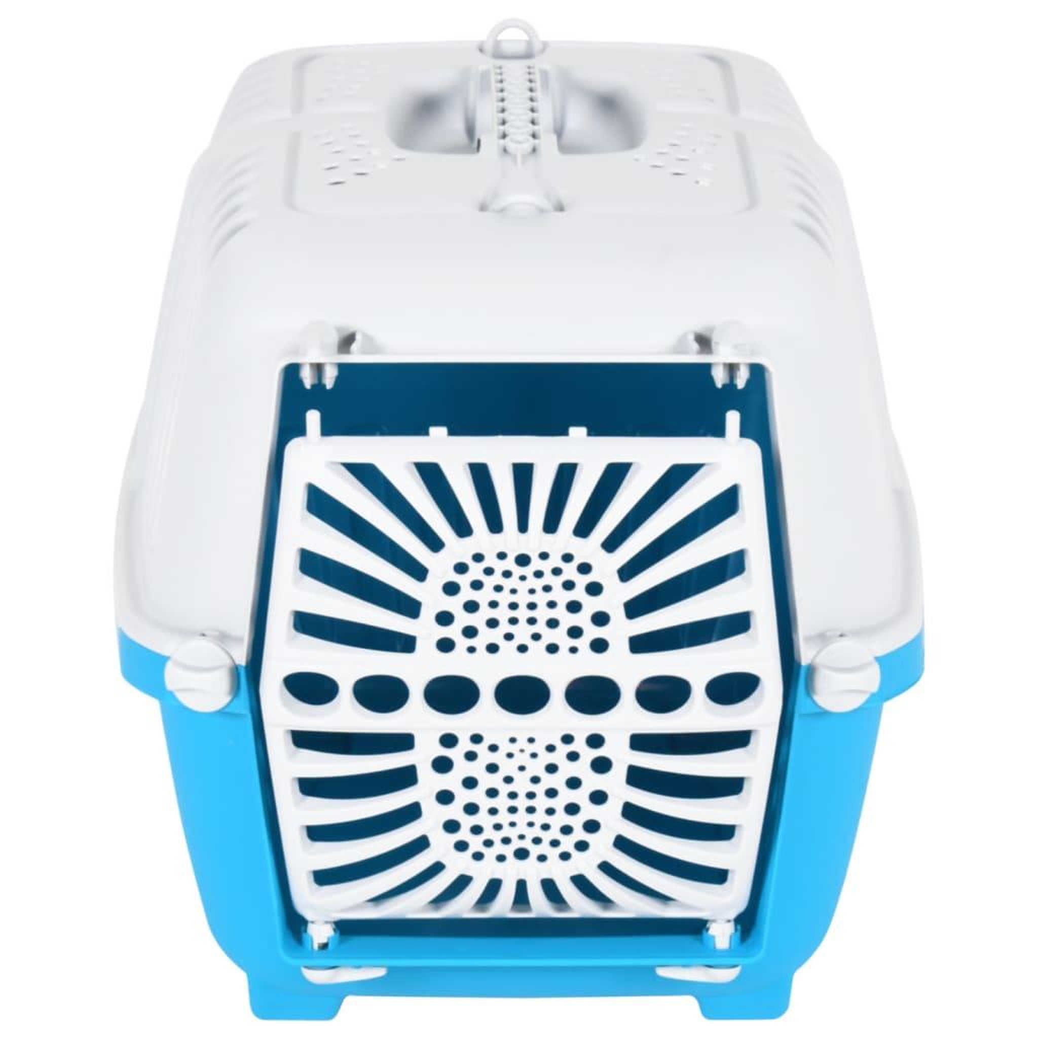Voir la diapositive 4 : VIDAXL Transporteur pour animaux de compagnie blanc et bleu PP