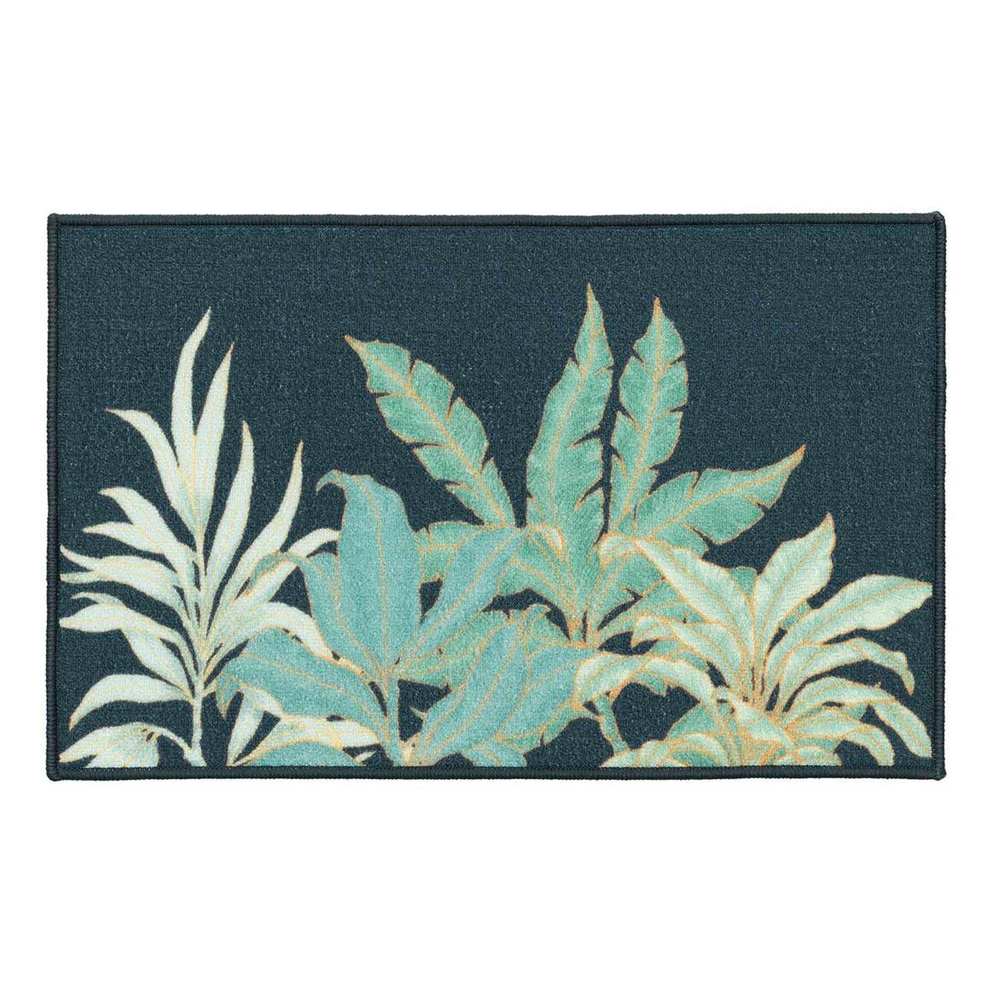 Douceur d'Intérieur Tapis déco imprimé  vayana  50x80cm vert