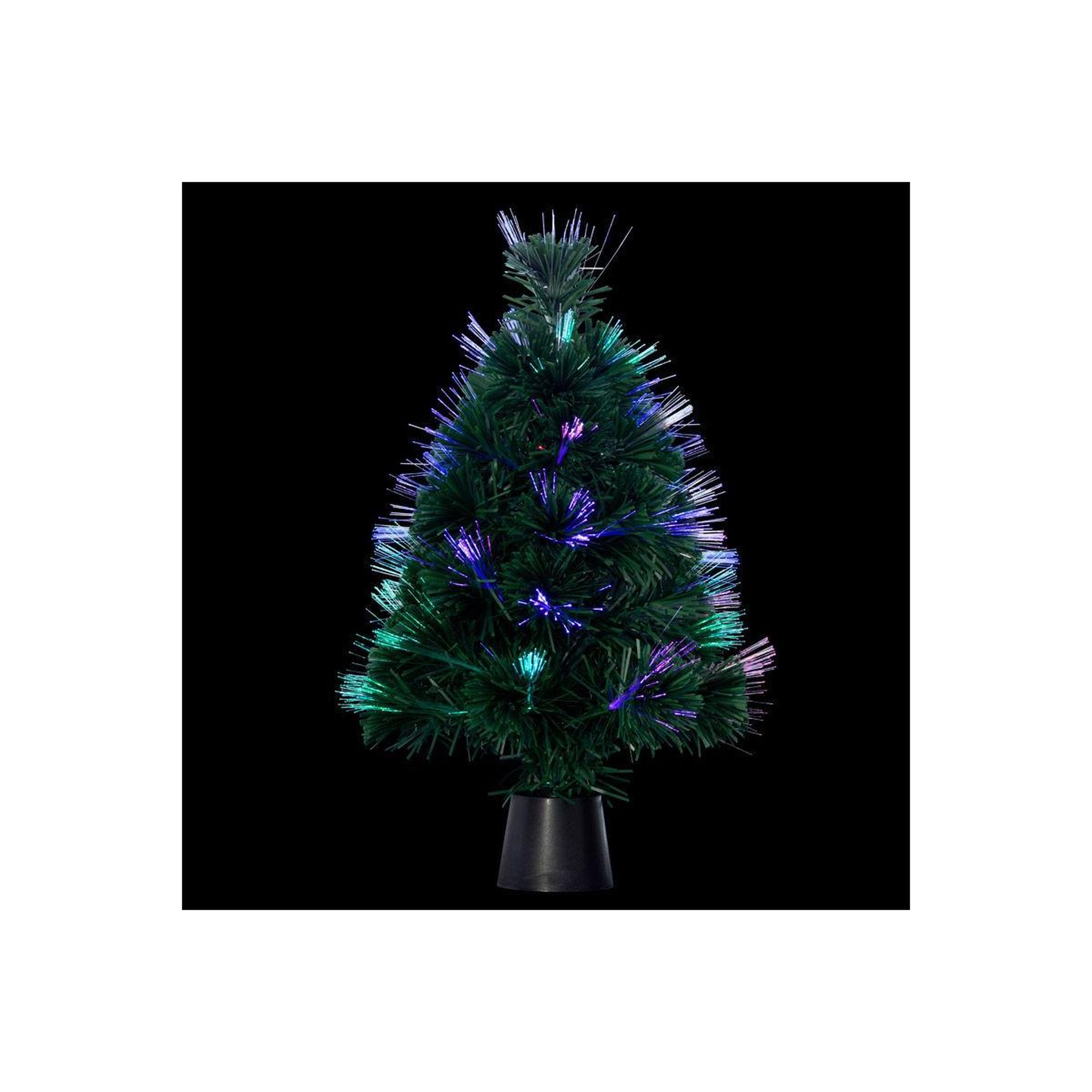 Voir la diapositive 2 : FEERIC LIGHT & CHRISTMAS Décoration lumineuse  arbre budapest  45cm vert