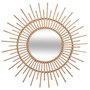 Voir la diapositive 1 : ATMOSPHERA Miroir mural rotin scandi Universalis - Diam. 76 cm