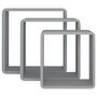 Voir la diapositive 5 : VIDAXL Etageres murales sous forme de cube 3 pcs Gris MDF