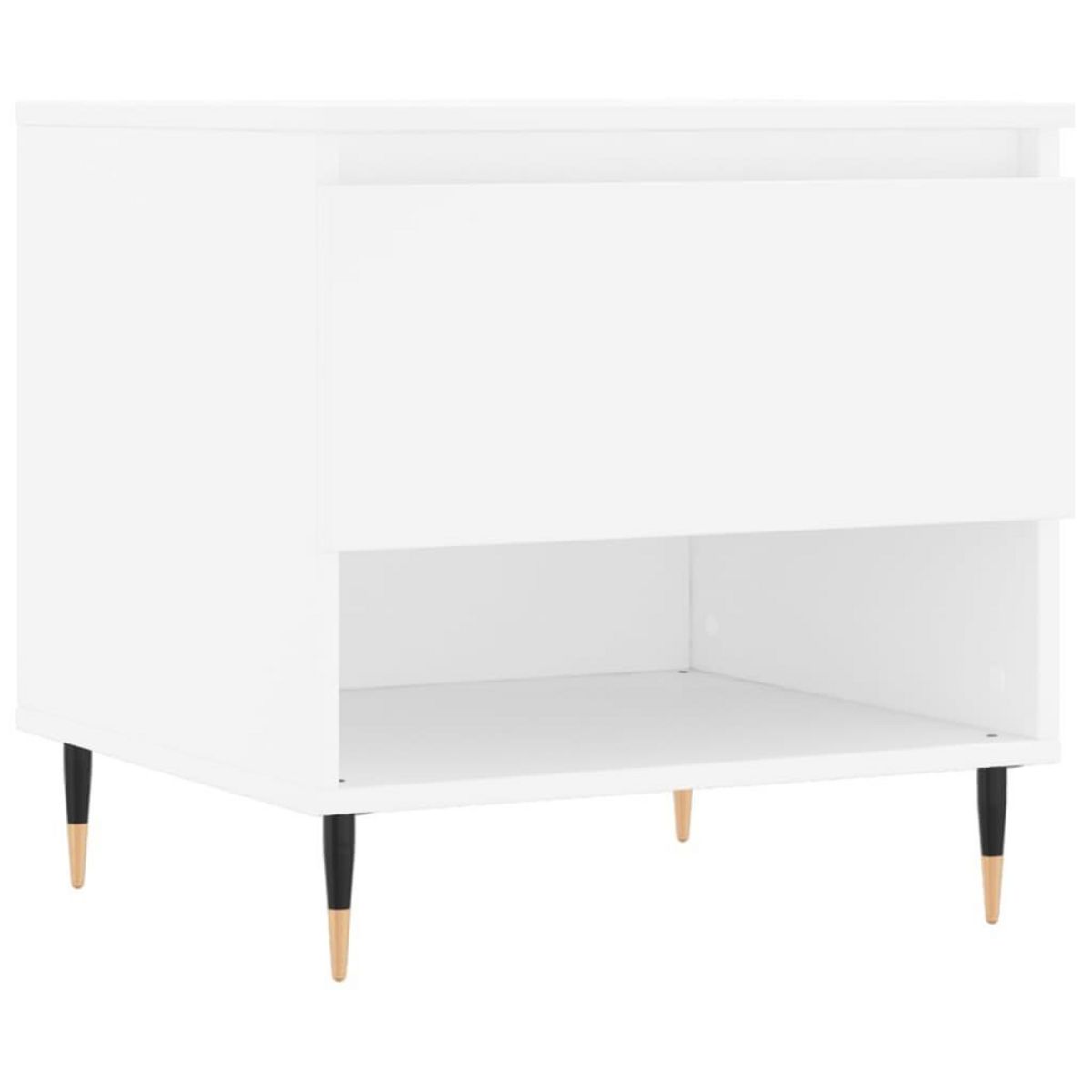 VIDAXL Table basse blanc 50x46x50 cm bois d'ingenierie