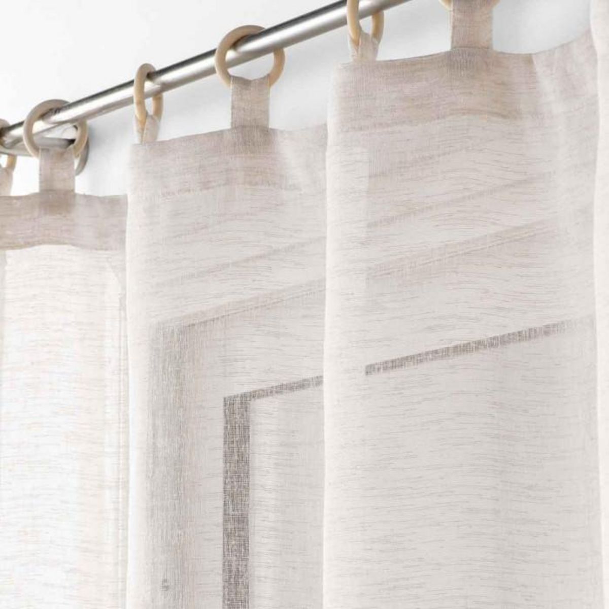 Paris Prix Rideau Voilage à Œillets  Minalisa  140x240cm Lin