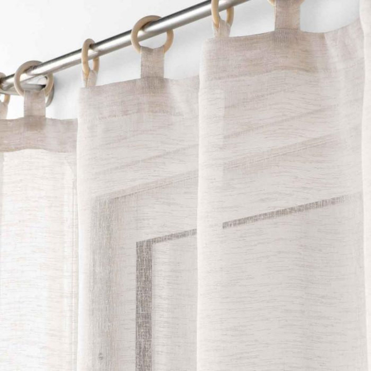 Paris Prix Rideau Voilage à Œillets  Minalisa  140x240cm Lin