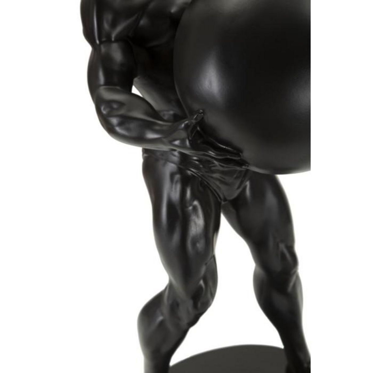 Paris Prix Statuette Homme Athlétique  Atlas  43cm Noir