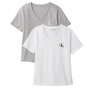 Voir la diapositive 1 : CALVIN KLEIN JEANS T-Shirt Gris/Blanc Femme Calvin Klein Jeans LV047C906G