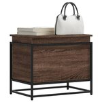 VIDAXL Boîte de rangement avec couvercle chene marron bois ingenierie