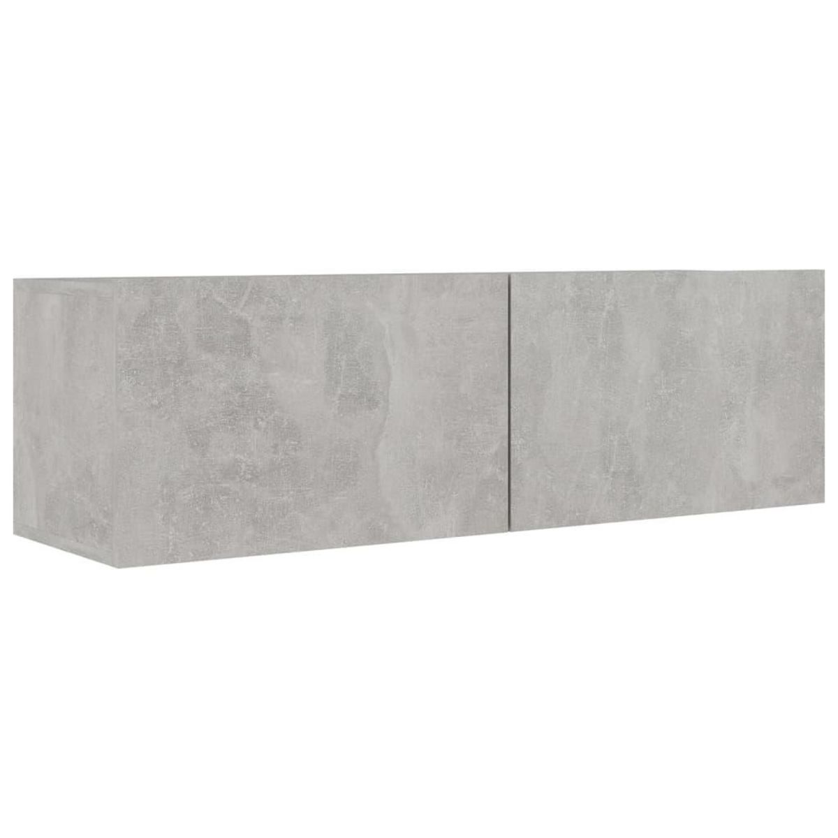 VIDAXL Ensemble de meubles TV 2 pcs Gris beton Bois d'ingenierie
