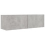 Voir la diapositive 5 : VIDAXL Ensemble de meubles TV 2 pcs Gris beton Bois d'ingenierie