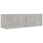 Voir la diapositive 5 : VIDAXL Ensemble de meubles TV 2 pcs Gris beton Bois d'ingenierie
