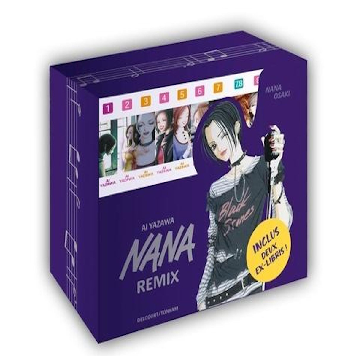 NANA TOME 1 A 10 : REMIX. COFFRET EN 11 VOLUMES AVEC TOME FANBOOK 7,8 ET 2 EX-LIBRIS, Yazawa Ai