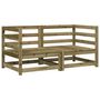 Voir la diapositive 2 : VIDAXL Canapes d'angle de jardin 2 pcs 70x70x67cm bois de pin impregne