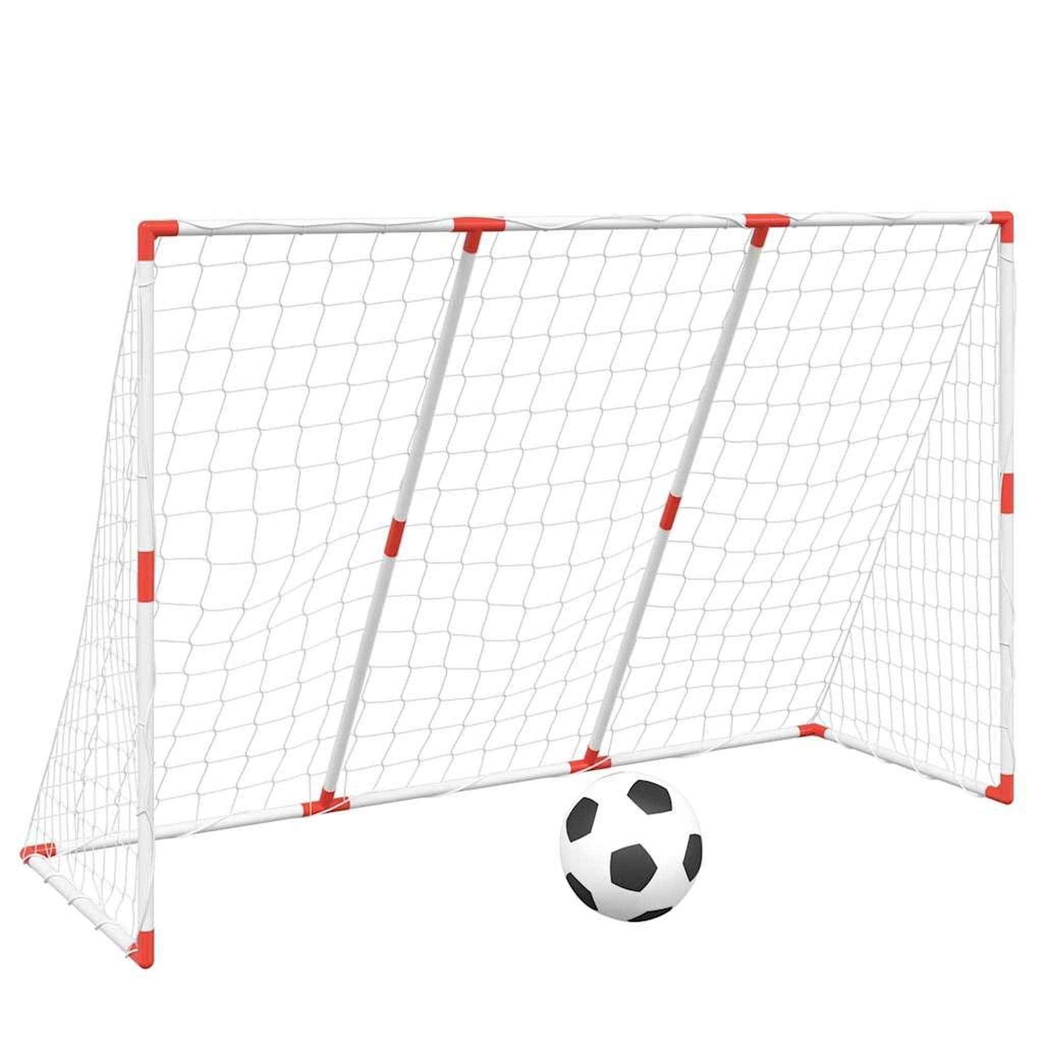 Voir la diapositive 2 : VIDAXL But de football pour enfants avec ballons 2 en 1 blanc