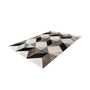 Voir la diapositive 2 : Paris Prix Tapis Fait Main en Cuir  Lavin IV  Noir & Multicolore