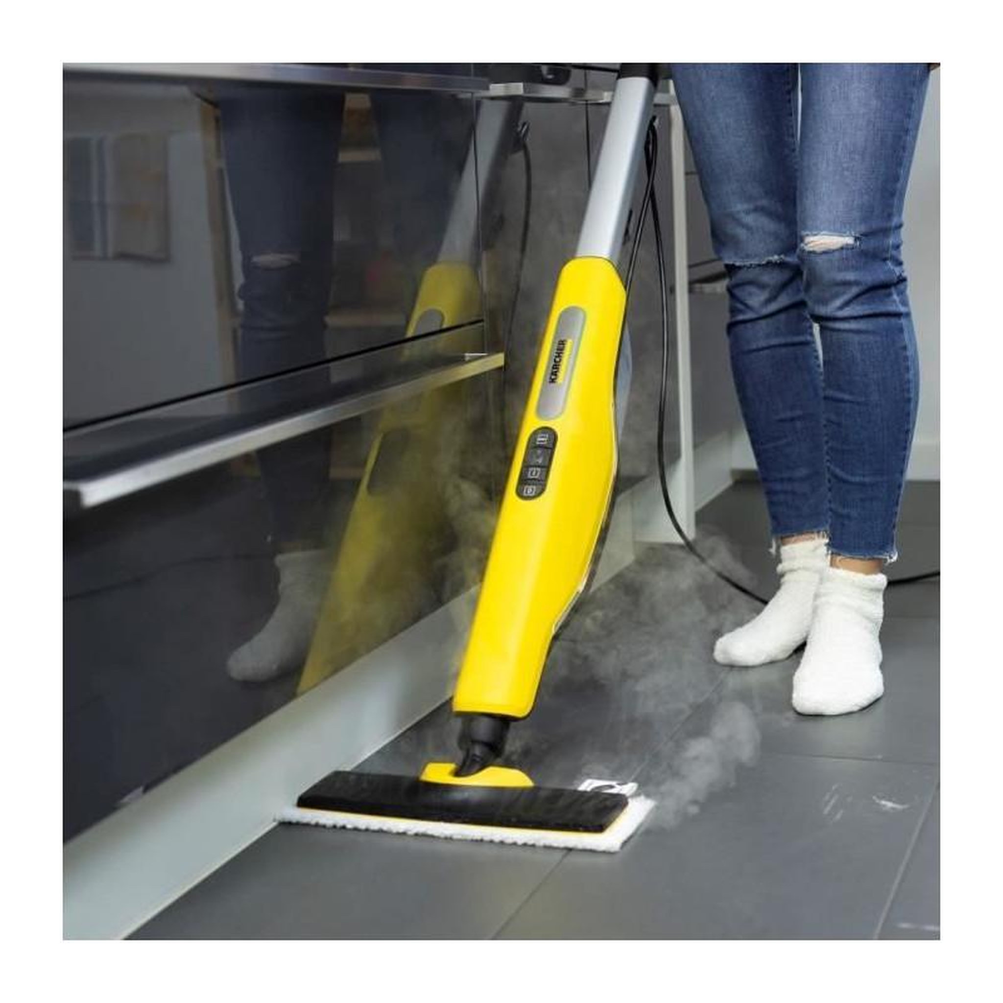 Voir la diapositive 6 : KARCHER Balai vapeur SC 3 Upright Easy Fix white