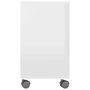Voir la diapositive 5 : VIDAXL Table d appoint Blanc brillant 70x35x55 cm Bois d ingénierie