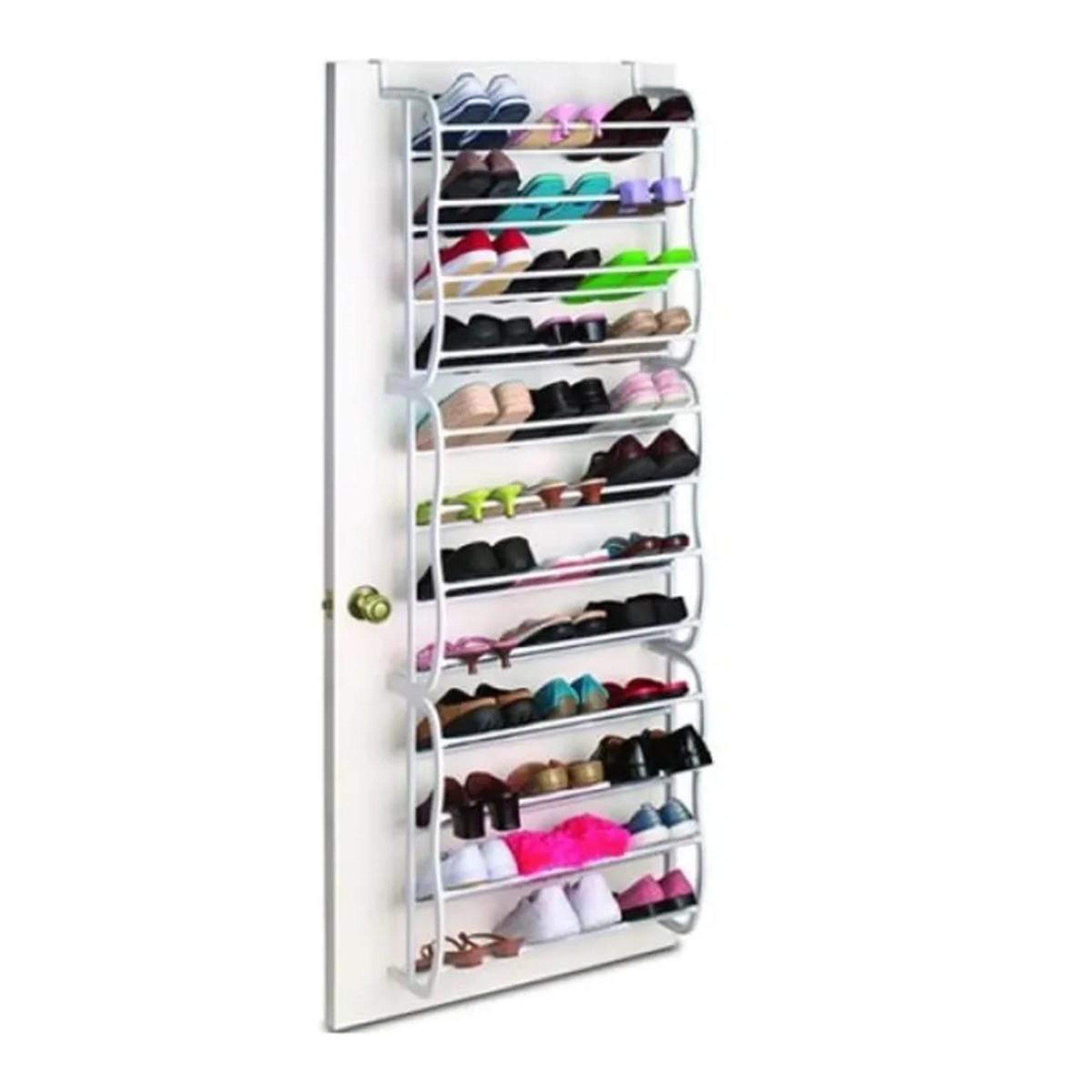 Je cherche une idee Range-chaussures de porte  36 paires  180cm blanc