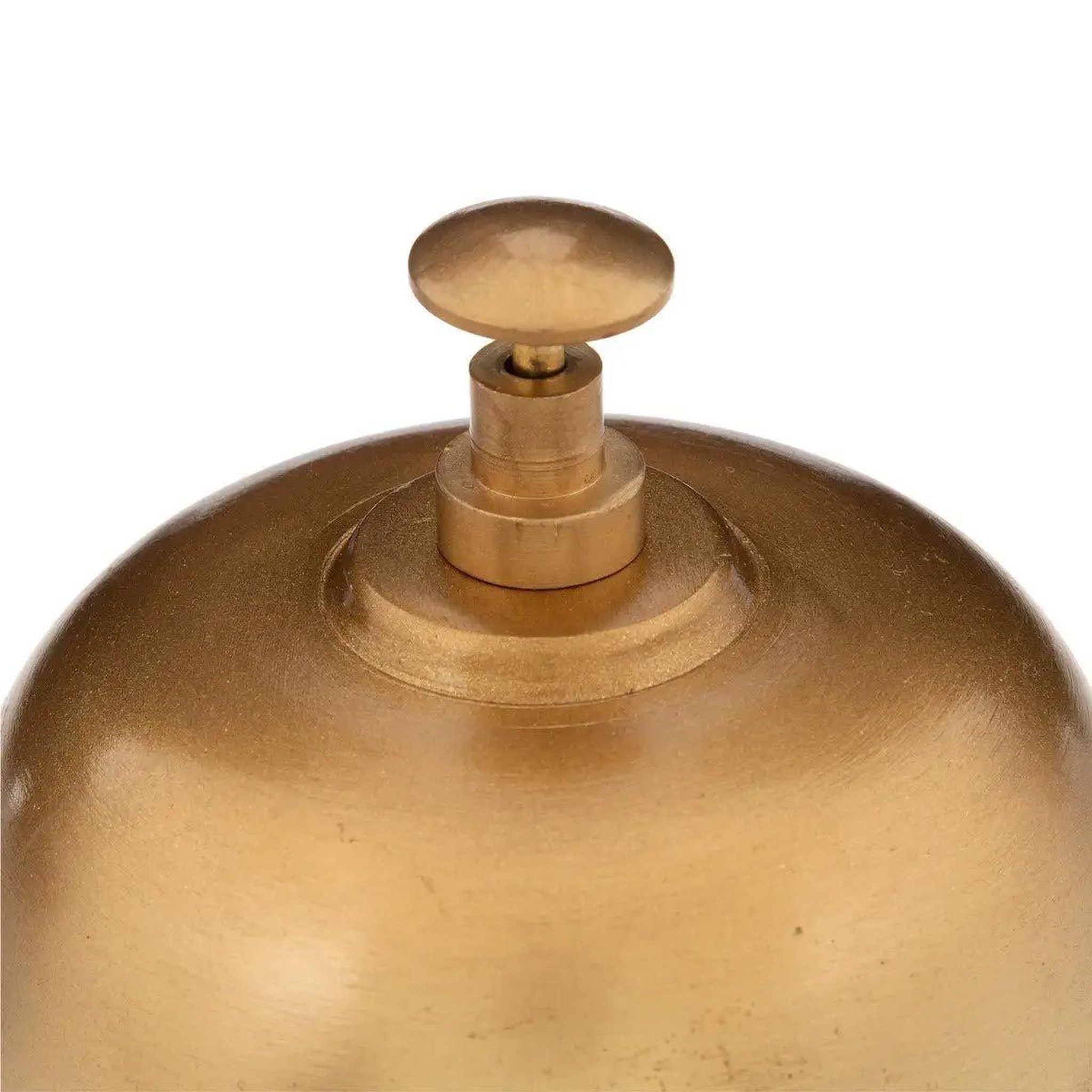 Voir la diapositive 2 : ATMOSPHERA Sonnette déco  ken  12cm or & naturel
