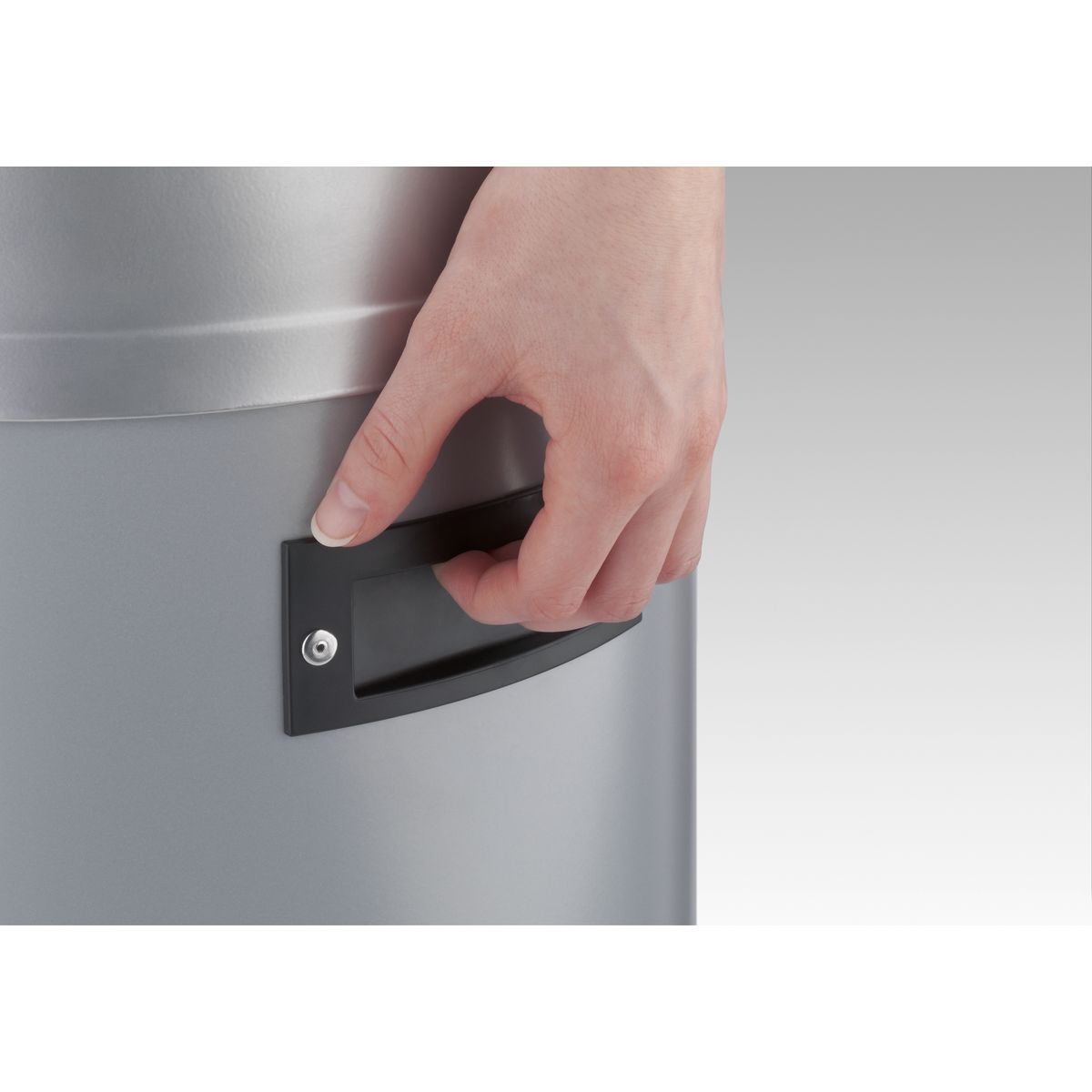 HAILO Poubelle de cuisine, Collecteur grand volume 50L inox KickVisier