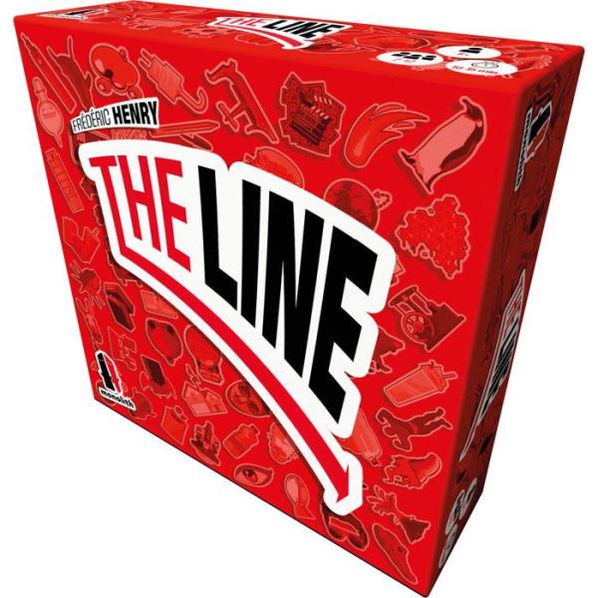 Voir la diapositive 2 : Asmodee Jeu de société - ASMODEE - The Line Rouge - Jeu de devinettes moderne - Format portable - 174 cartes