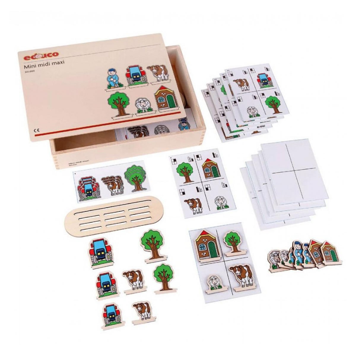EDUCO Mini Midi Maxi Jeu d'apprentissage - jeu Montessori