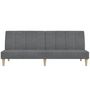 Voir la diapositive 5 : VIDAXL Canape-lit a 2 places gris clair tissu