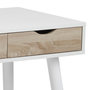 Voir la diapositive 4 : CONCEPT USINE Bureau scandinave avec tiroirs blanc SEVEY