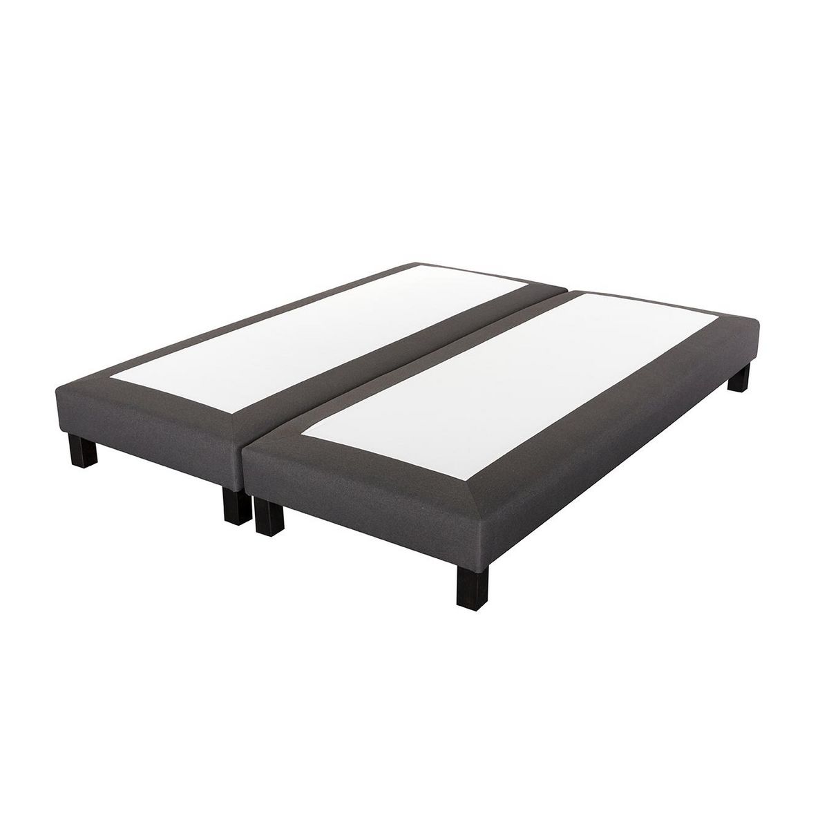PRESTIGE Collection Ensemble matelas ressorts MORPHEE  + sommier déco gris 180x200 cm 