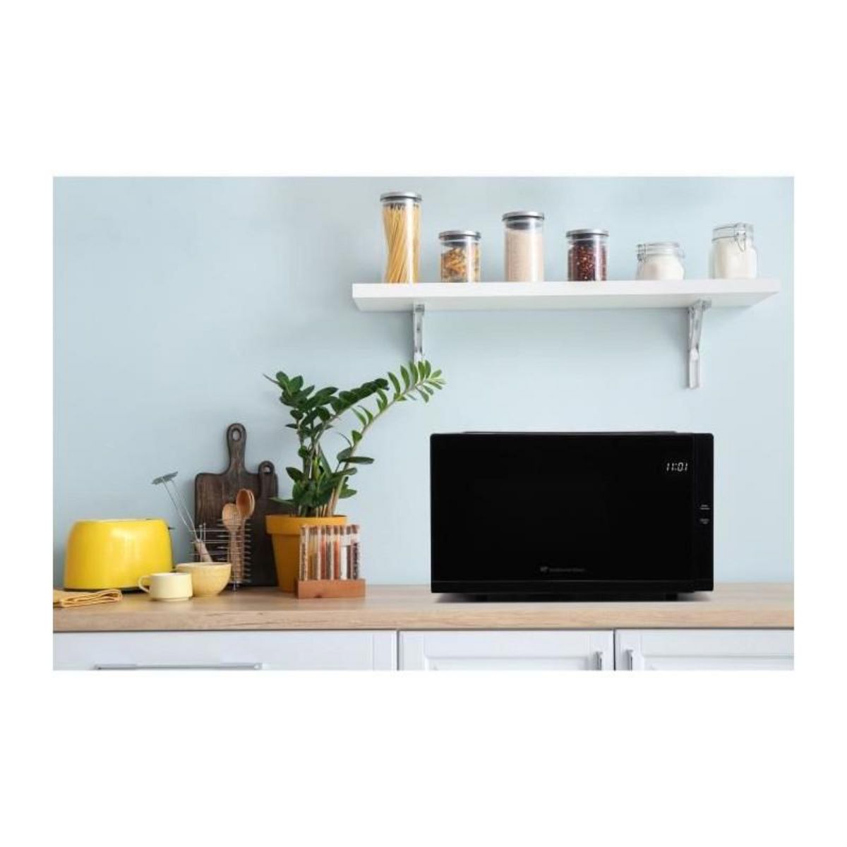 CONTINENTAL EDISON Micro-ondes - CONTINENTAL EDISON - CEMO23B - Noir - 1280 W - L48 x H29,3 x P33,7 cm - 23 L