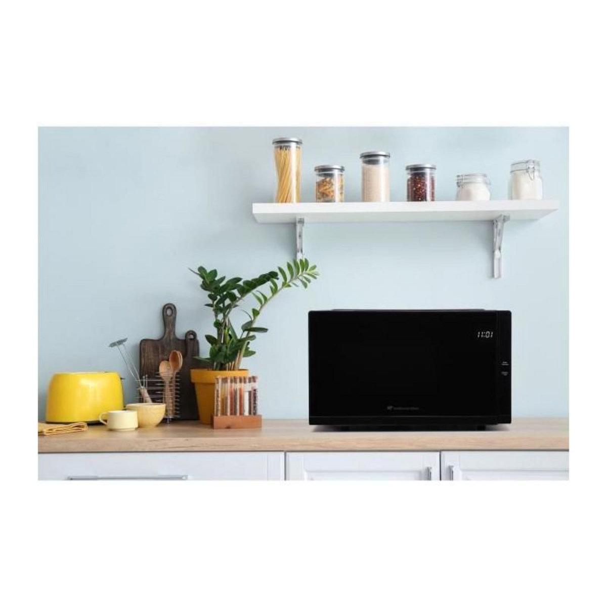 CONTINENTAL EDISON Micro-ondes - CONTINENTAL EDISON - CEMO23B - Noir - 1280 W - L48 x H29,3 x P33,7 cm - 23 L