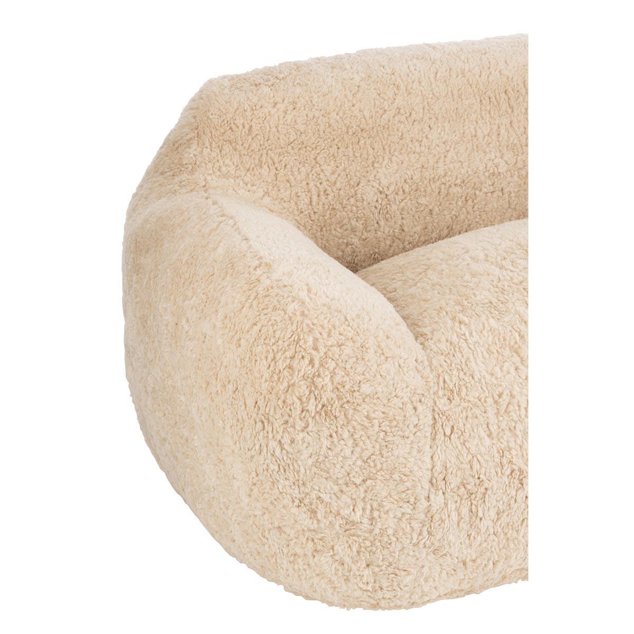 Voir la diapositive 5 : J-LINE Canapé droit 2 places  cutie  152cm beige