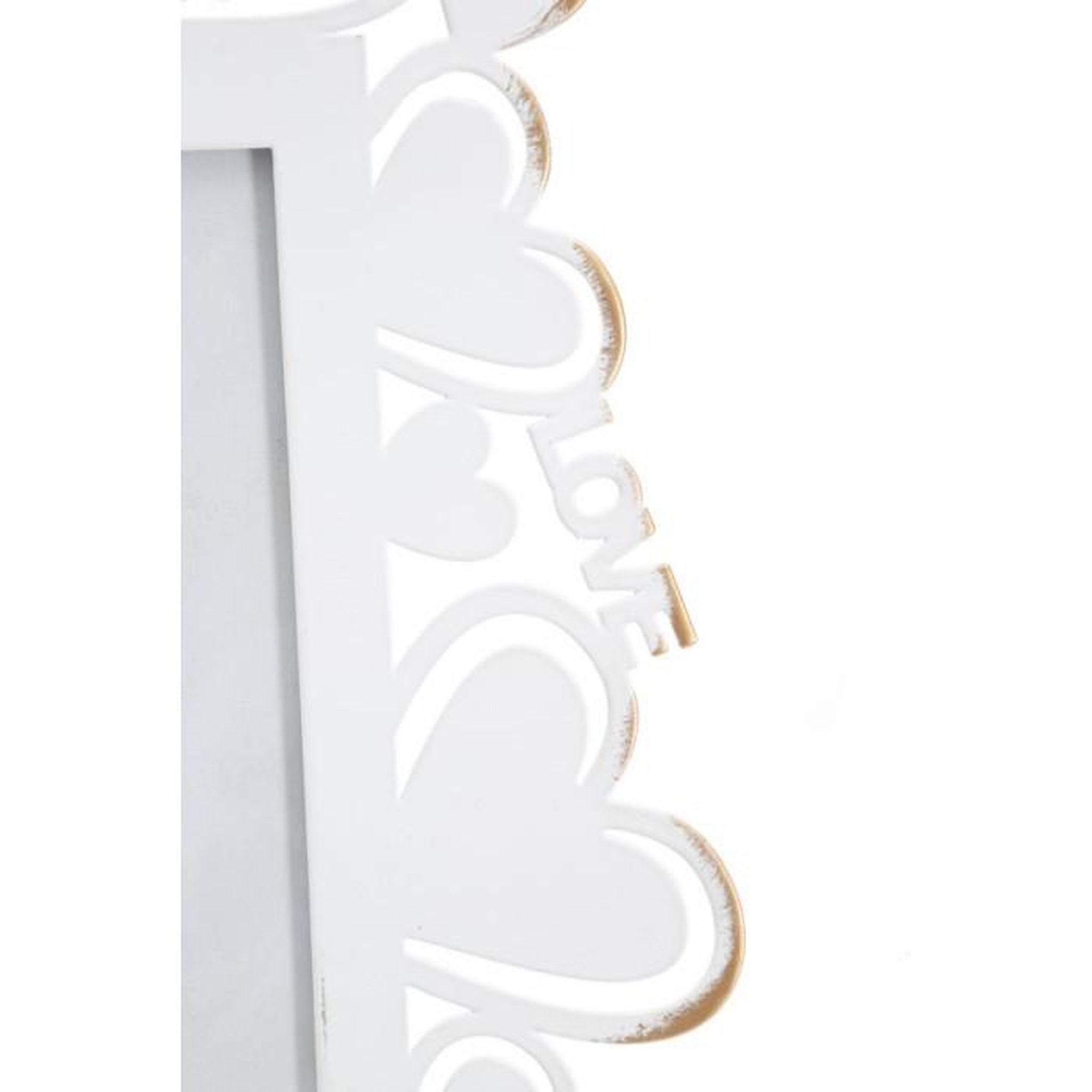 Voir la diapositive 4 : Paris Prix Cadre Photo Déco Cœur  Min  12x17cm Blanc
