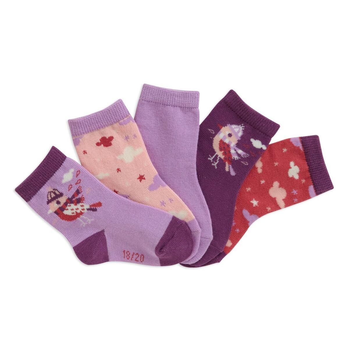 IN EXTENSO Lot de 5 paires de chaussettes bébé 