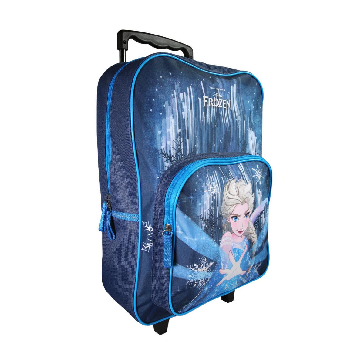 Bagtrotter Sac à dos à roulettes bleu La Reine des Neiges  1 compartiment - Bagtrotter